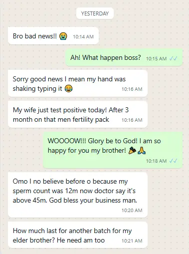WhatsApp Testimonial 1